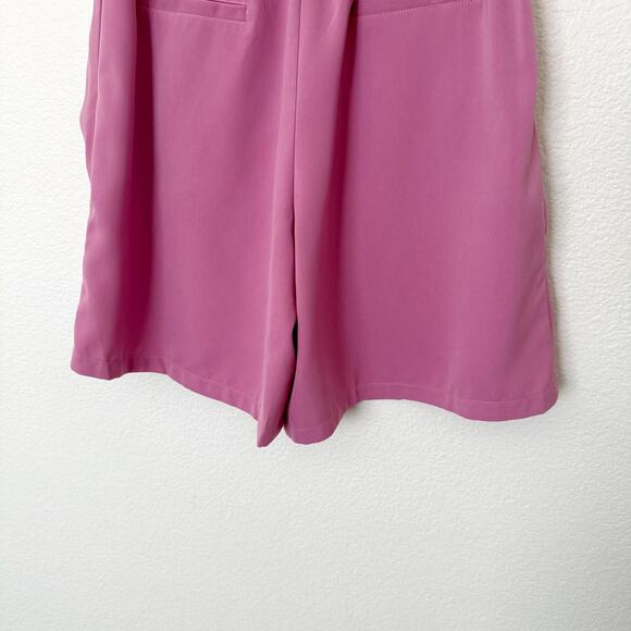 [MULLA] Lilac Pink High Rise Bermuda Shorts Lagenlook Relaxed Fit Size Large L - Picture 6 of 11
